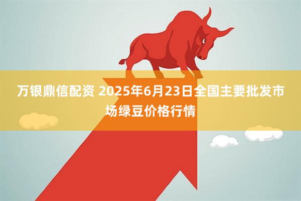 万银鼎信配资 2025年6月23日全国主要批发市场绿豆价格行情
