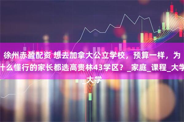 徐州赤盈配资 想去加拿大公立学校，预算一样，为什么懂行的家长都选高贵林43学区？_家庭_课程_大学